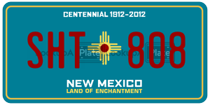 SHT808  license plate in NM