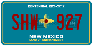 SHW927  license plate in NM
