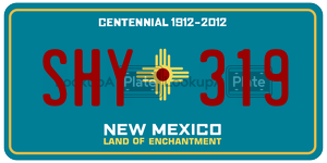 SHY319  license plate in NM