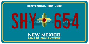SHY654  license plate in NM