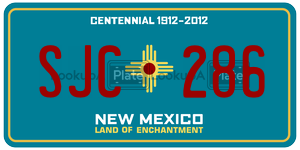 SJC286  license plate in NM