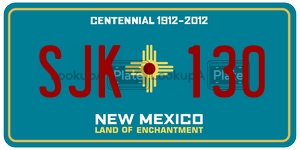 SJK130  license plate in NM