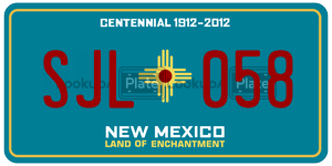 SJL058  license plate in NM