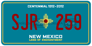 SJR259  license plate in NM