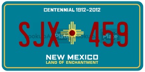 SJX459  license plate in NM