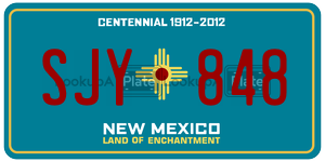 SJY848  license plate in NM