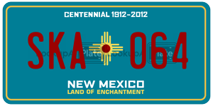SKA064  license plate in NM