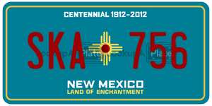 SKA756  license plate in NM