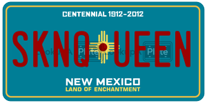 SKNQUEEN  license plate in NM