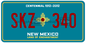 SKZ340  license plate in NM