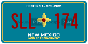 SLL174  license plate in NM