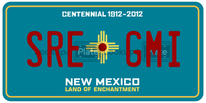 SREGMI  license plate in NM