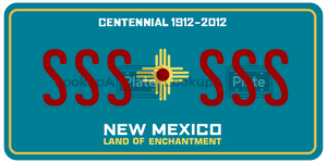 SSSSSS  license plate in NM
