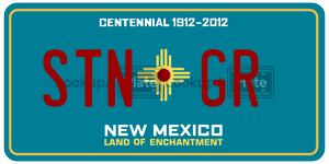 STNGR  license plate in NM