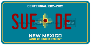 SUEDE  license plate in NM