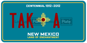 TAKA  license plate in NM