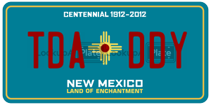 TDADDY license plate in New Mexico