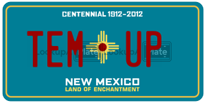 TEMUP  license plate in NM