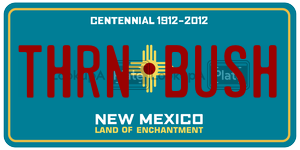 THRNBUSH  license plate in NM