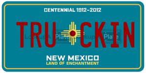 TRUCKIN  license plate in NM
