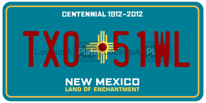 TX051WL  license plate in NM
