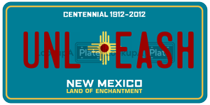 UNLEASH  license plate in NM