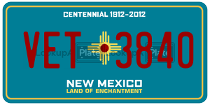VET3840  license plate in NM