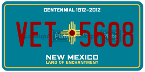VET5608  license plate in NM