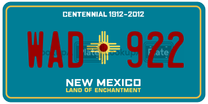 WAD922  license plate in NM