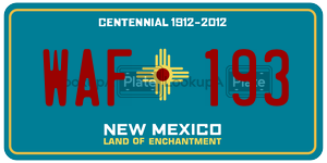 WAF193  license plate in NM