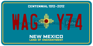 WAGY74  license plate in NM