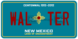 WALTER license plate in New Mexico