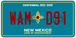 WAMD91  license plate in NM