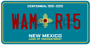 WAMR15  license plate in NM