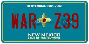 WARZ39  license plate in NM