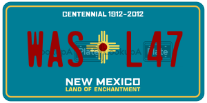WASL47  license plate in NM