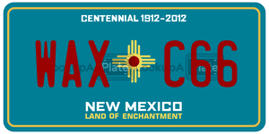 WAXC66  license plate in NM