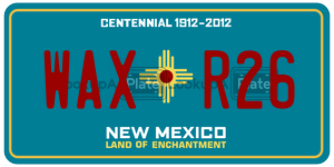 WAXR26  license plate in NM