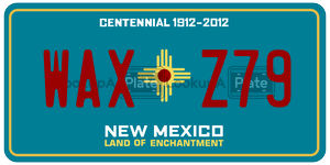 WAXZ79  license plate in NM