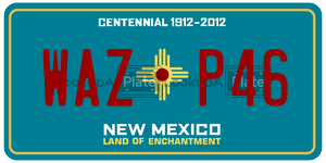 WAZP46  license plate in NM