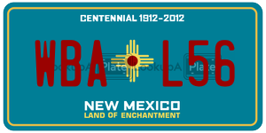 WBAL56  license plate in NM