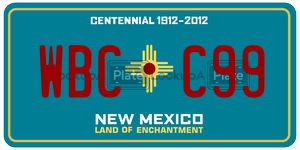 WBCC99  license plate in NM
