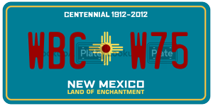 WBCW75  license plate in NM