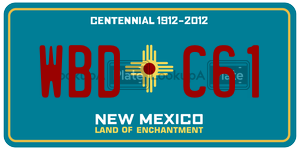 WBDC61  license plate in NM