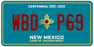WBDP69  license plate in NM