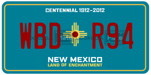 WBDR94  license plate in NM