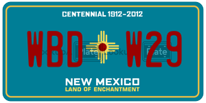 WBDW29  license plate in NM
