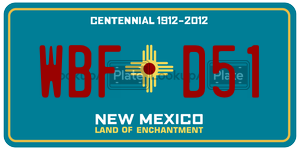 WBFD51  license plate in NM