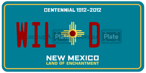 WILD  license plate in NM