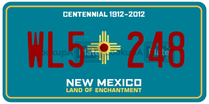 WL5248  license plate in NM